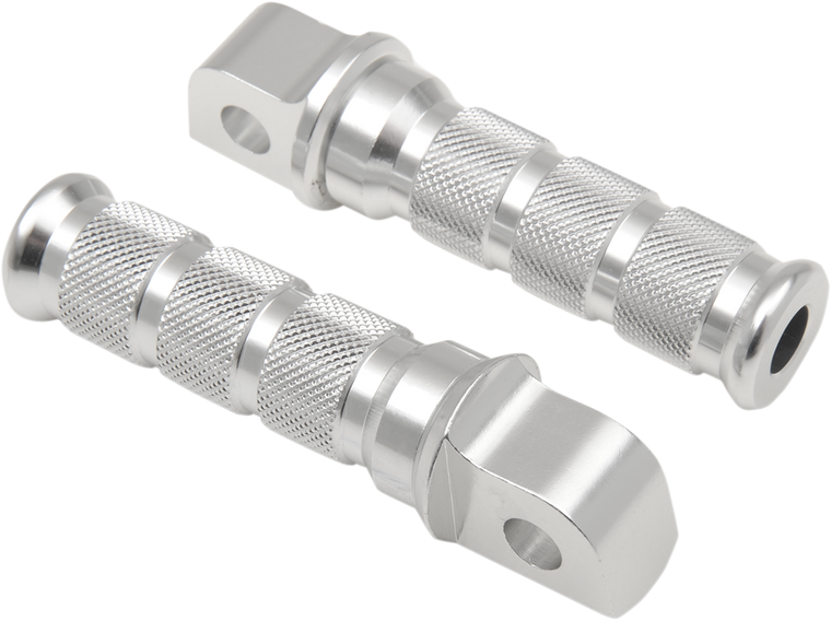 Emgo - Rear Footpegs - Silver - Kawasaki - Anodized-Aluminum Footpegs for Sportbikes - 50-11251