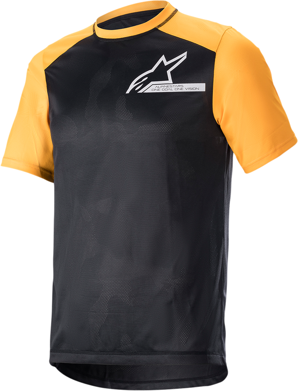 Alpinestars - Alps 4.0 V2 Jersey - Short-Sleeve - Black/Orange/White - Large - Alps 4.0 V2 Jersey - 1765922-1402-LG