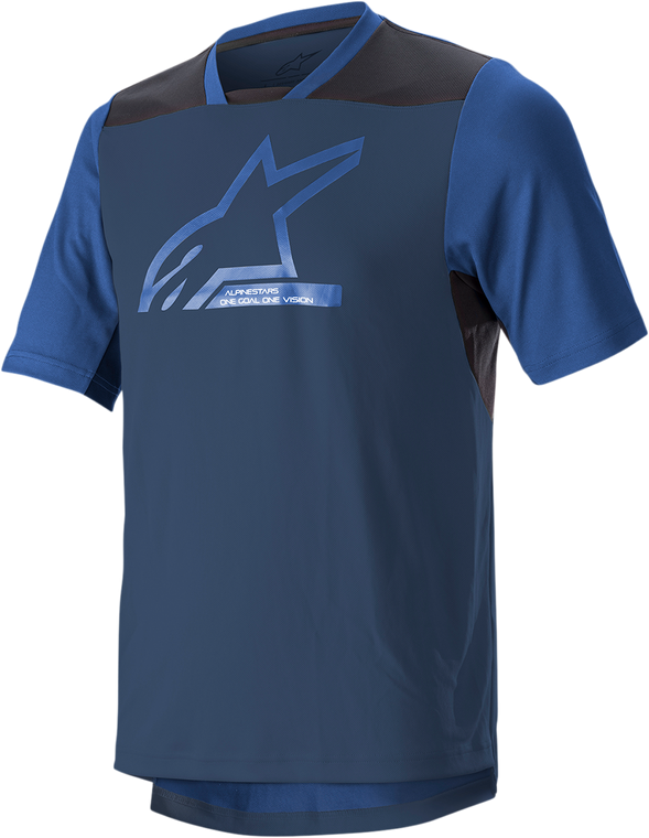 Alpinestars - Drop 6.0 V2 Jersey - Short-Sleeve - Midnight Blue/Black - 2XL - Drop 6.0 V2 Jersey - 1766322-7319-2X