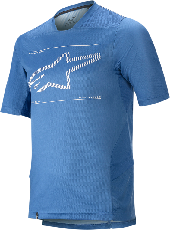 Alpinestars - Drop 6.0 Jersey - Short-Sleeve - Blue - Medium - Drop 6.0 Jersey - 1766320-7310-MD