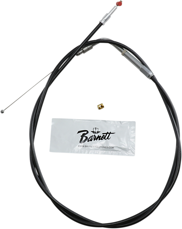 Barnett - Throttle Cable - +6" - Black - Black Vinyl Throttle/Idle Cable - 101-30-30016-06