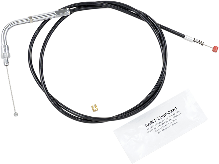 Barnett - Idle Cable - +6" - Black - Black Vinyl Throttle/Idle Cable - 101-30-40011-06
