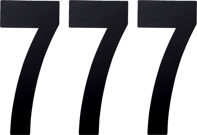 Factory Effex - FX Number 7 - Black - 8" - Standard Numbers - 28157