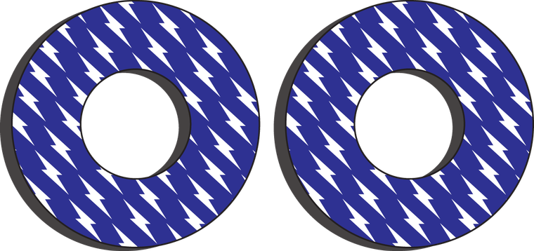Factory Effex - Grip Donuts - Yamaha Blue/White - Grip Donuts - 22-67200