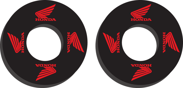 Factory Effex - Grip Donuts - Honda Red/Black - Grip Donuts - 22-67300