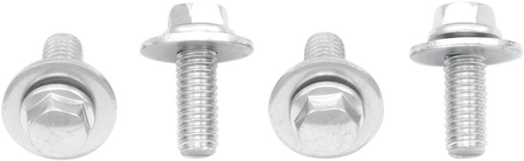 Bolt - Nuts with Washers - Flange - M6 x 16 - Assembled Nuts with Fender Washers - 024-11616