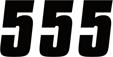 Factory Effex - FX Factory Number 5 - Black - 4" - Number Stickers - 08-90005