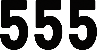 Factory Effex - Mini Pro Number 5 - Black - 5" - Pro Numbers - 03-0275