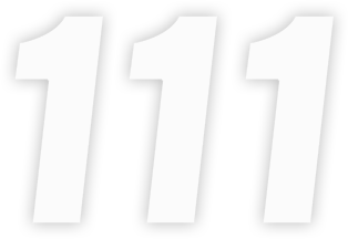 Factory Effex - FX Factory Number 1 - White - 7" - Number Stickers - 08-90091