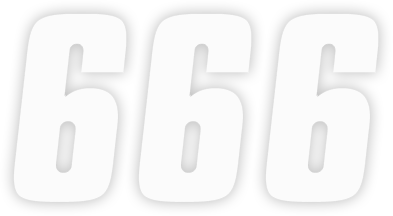 Factory Effex - FX Factory Number 6 - White - 7" - Number Stickers - 08-90096