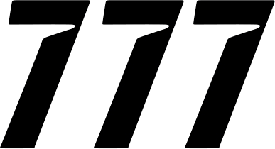 D'cor Visuals - Slash Number Plate - #7 - Black - 6" - Plate Number - 45-29-7