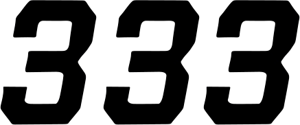 D'cor Visuals - Race Number Plate - #3 - Black - 6" - Plate Number - 45-35-3