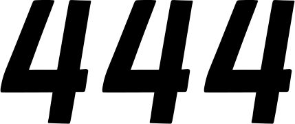 D'cor Visuals - Race Number Plate - #4 - Black - 6" - Plate Number - 45-35-4