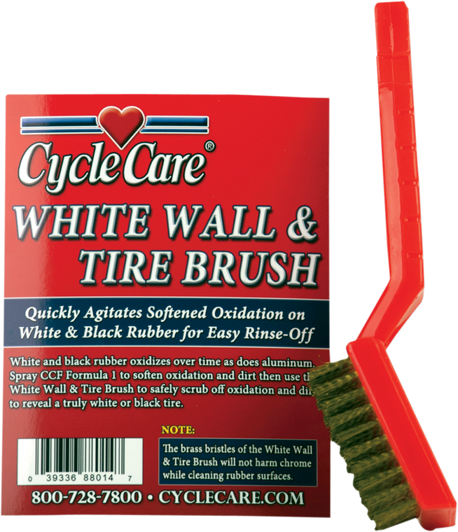 Cycle Care Formulas - Whitewall Tire Brush - Whitewall and Tire Brush - 88014