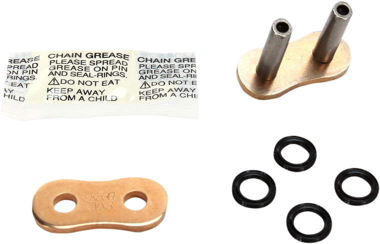 Ek - 530 ZVX3 - Rivet Connecting Link - Gold - ZVX3 Rivet Connecting Link - 530ZVX3-MLJ/G Ek - 530 ZVX3 - Rivet Connecting Link - Gold - ZVX3 Rivet Connecting Link - 530ZVX3-MLJ/G