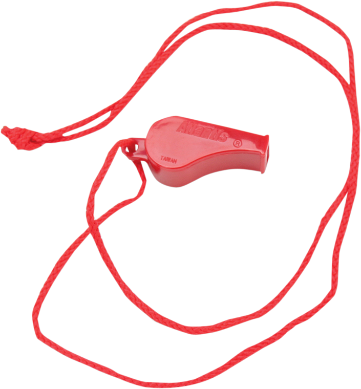 Atlantis - Whistle - Corded - Red - Whistle with Cord - A2701
