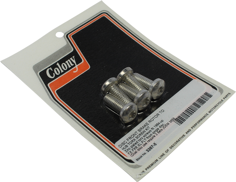 Colony - Rotor/Head Bolt Torx Screw Kit - '84+ - OEM Replacement Screw Kit - 3267-5