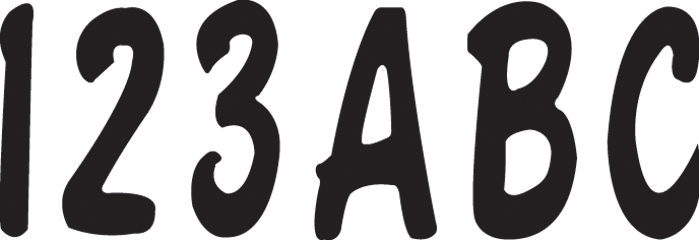 Hardline - I.D. Sticker Kit - 200 Series - Black - Watercraft ID Kit - BLK200EC