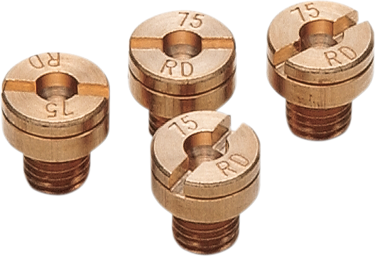 Ebc - Mikuni-Style Carburetor Jet - 4-Pack - A-Bax Precision Mikuni-Style Slot Head (SJ Prefix) Main Jet - SJ137.5-4