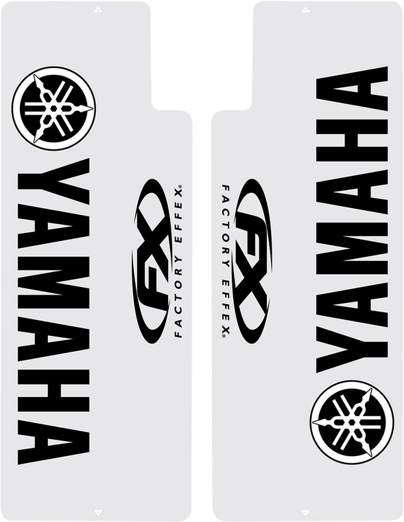 Factory Effex - Fork Shield Decal - Upper - Yamaha - Black - Fork Shields  Yamaha - 06-38206