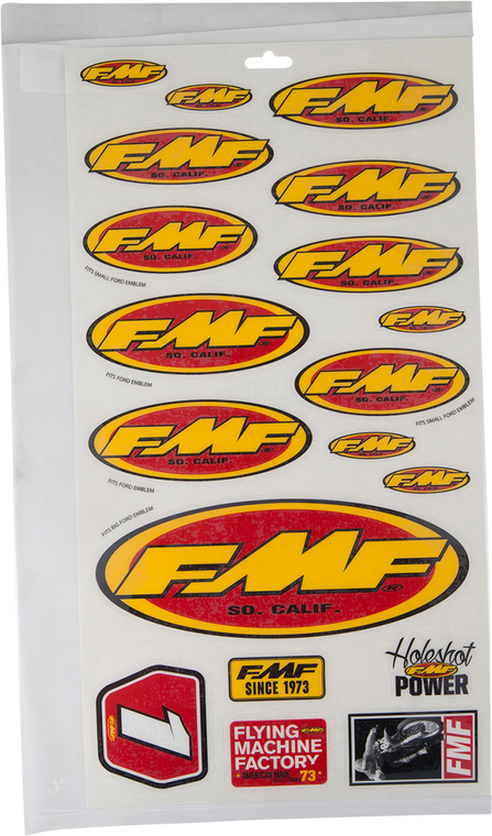Fmf - Assorted Sticker Sheet - Fender/Trailer Stickers - 14800