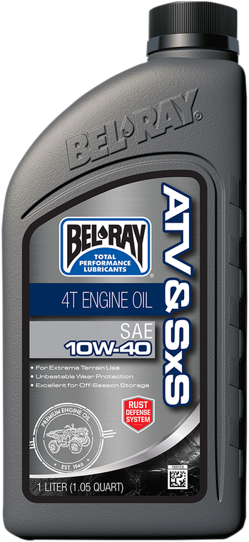 Bel-ray - ATV & SxS Mineral Oil 10W-40 - 1L - ATV & SxS Mineral 4T Engine Oil - 99050-B1LW