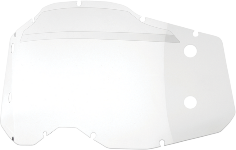 100% - Accuri 2/Racecraft 2/Strata 2 Forecast - Clear - Accuri 2/Racecraft 2/Strata 2 Forecast Goggle Lens - 59099-00001