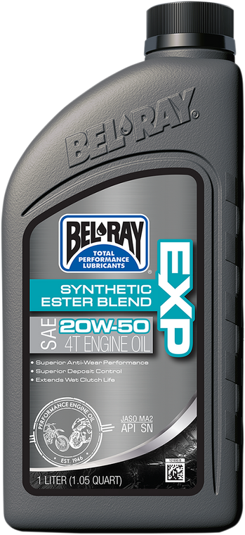 Bel-ray - EXP Synthetic Blend 4T Oil - 20W-50 - 1L - EXP Synthetic Ester Blend 4T Engine Oil - 99131-B1LW