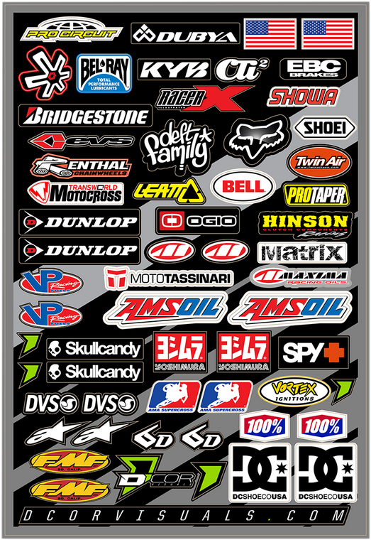 D'cor Visuals - Decal Sheet - Misc. Logo - Decal Sheet - 40-90-105 D'cor Visuals - Decal Sheet - Misc. Logo - Decal Sheet - 40-90-105