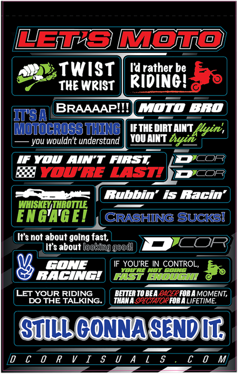 D'cor Visuals - Decal Sheet - MotoTalk - Decal Sheet - 40-90-114