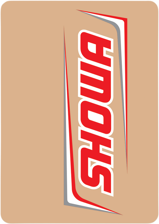 D'cor Visuals - Upper Fork Decal - Showa - Red/White - Upper Fork Decal - 40-80-115