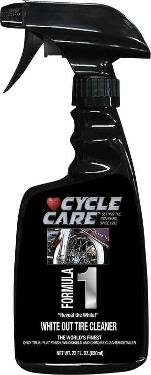 Cycle Care Formulas - Formula 1 Wheel & Tire Cleaner - 22 U.S. fl oz. - Formula 1 White Wall Tire and Wheel Cleaner - 1022