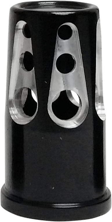 Avon Grips - Valve Stem Caps - Gatlin - Black Anodized - Gatlin Valve Stem Cap - SVC-310-ANO-GAT