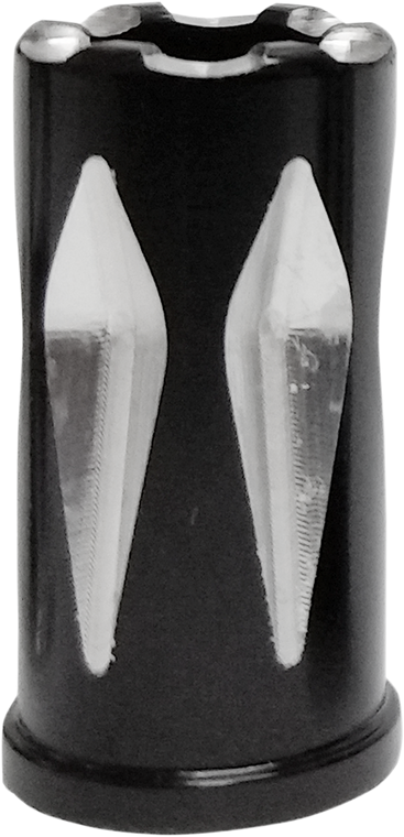 Avon Grips - Valve Stem Caps - Rival - Black Anodized - Rival Valve Stem Cap - SVC-311-ANO-RIV