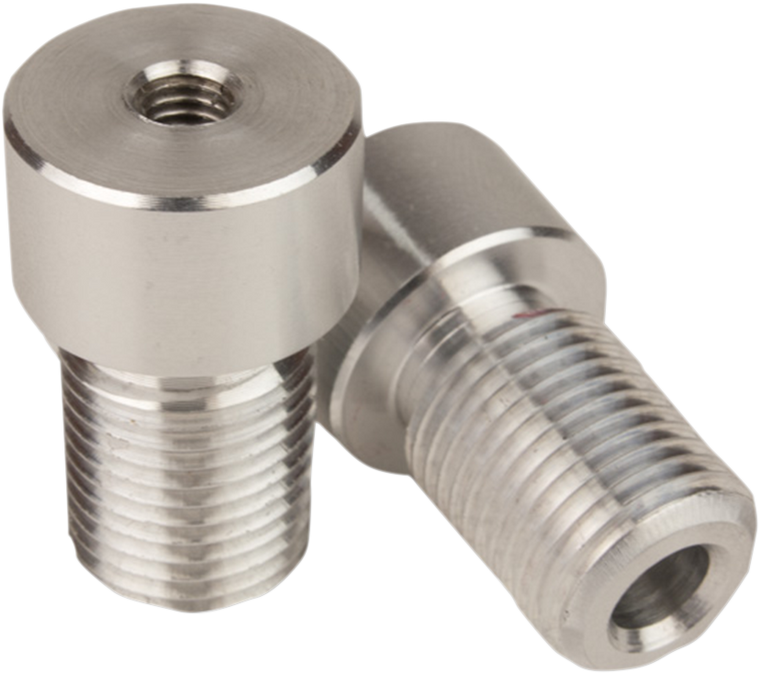 Driven Racing - Adapter - Mirror - Handlebar End - Silver - Halo - Bar End Mirror Adapters - DBEW-ADP-FZ