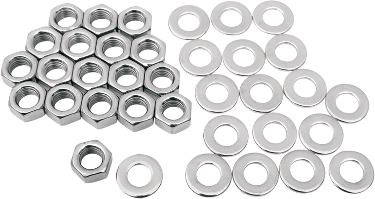 Colony - Nut Kit - Rocker Box - Big Twin - Chrome - Hex-Head Hardware Kit - 8608-36 Colony - Nut Kit - Rocker Box - Big Twin - Chrome - Hex-Head Hardware Kit - 8608-36