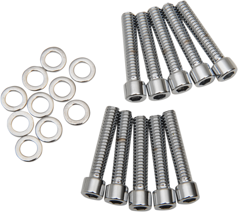 Colony - Bolt Kit - Camshaft Cover - Polished - Dyna/FL - Bolt Kit - 9946-20P