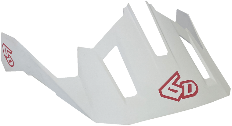 6d Helmets - ATB-2T Visor - Ascent - White - M/2XL - ATB-2T Helmet Visor - 77-0125
