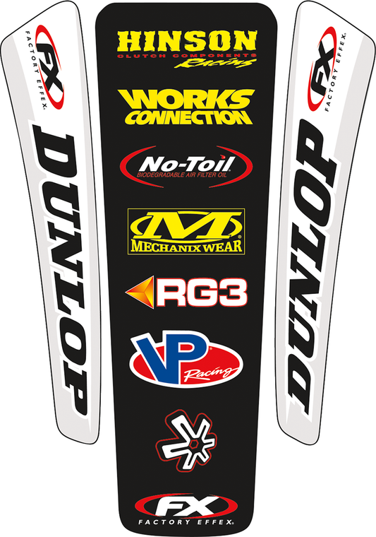 Factory Effex - Rear Fender Decal Kit - Universal - Universal Rear Fender Decal Kit - 07-32020