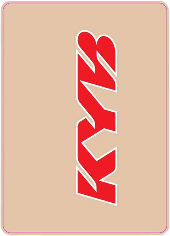 D'cor Visuals - Upper Fork Decal - KYB - Red - Upper Fork Decal - 40-80-123