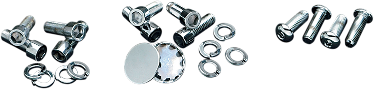 Gardner-westcott - Polished Swing Arm Bolts - 7/16-14 - Socket Head Swingarm End Cap Bolt Kit - P-80-79
