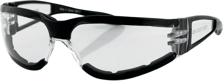 Bobster - Shield II Sunglasses - Gloss Black - Clear - Shield II Sunglasses - ESH203
