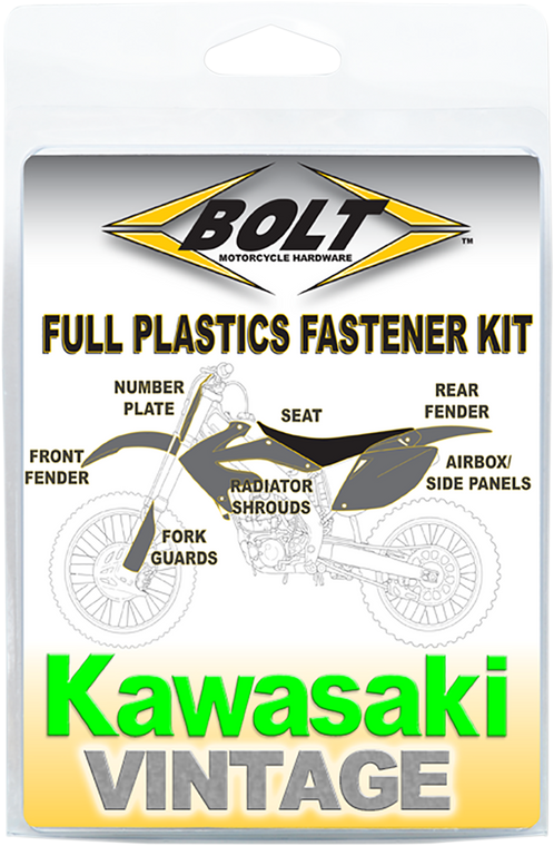 Bolt - Fastener Body Kit - Kawasaki - KX - Body Work Fastener Kit - KAW-9802105