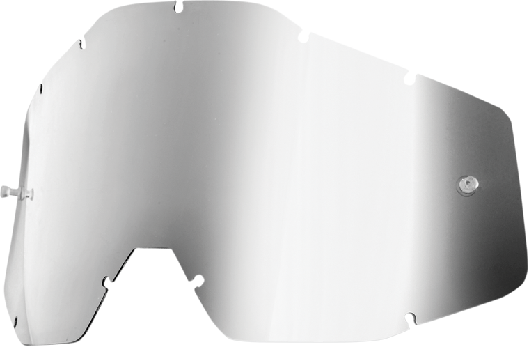 100% - Accuri/Strata/Racecraft Lens - Silver Mirror - Accuri/Strata/Racecraft Lens - 59006-00003