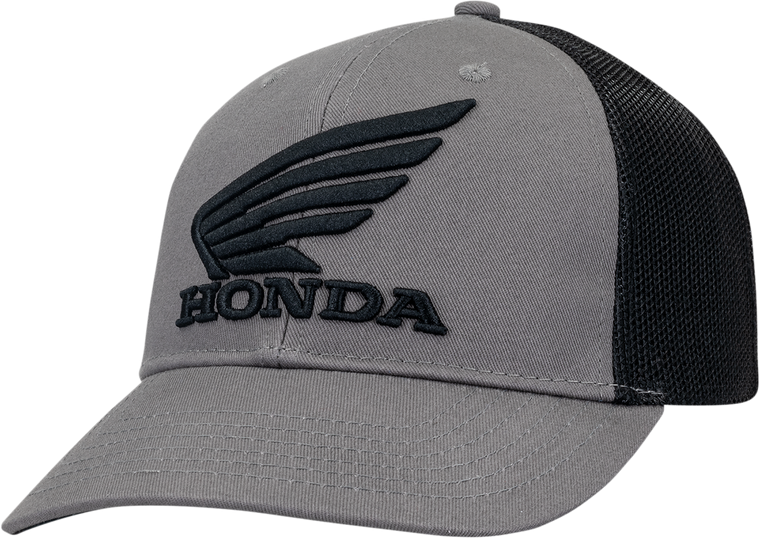 Honda Apparel - Honda Trucker Hat - Charcoal - Honda Curved Bill Hat - NP21A-H1827