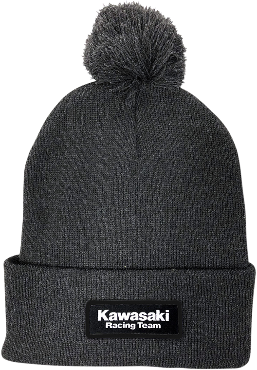 Factory Effex - Kawasaki Pom Beanie - Charcoal - Beanie  , Charcoal - 23-86102