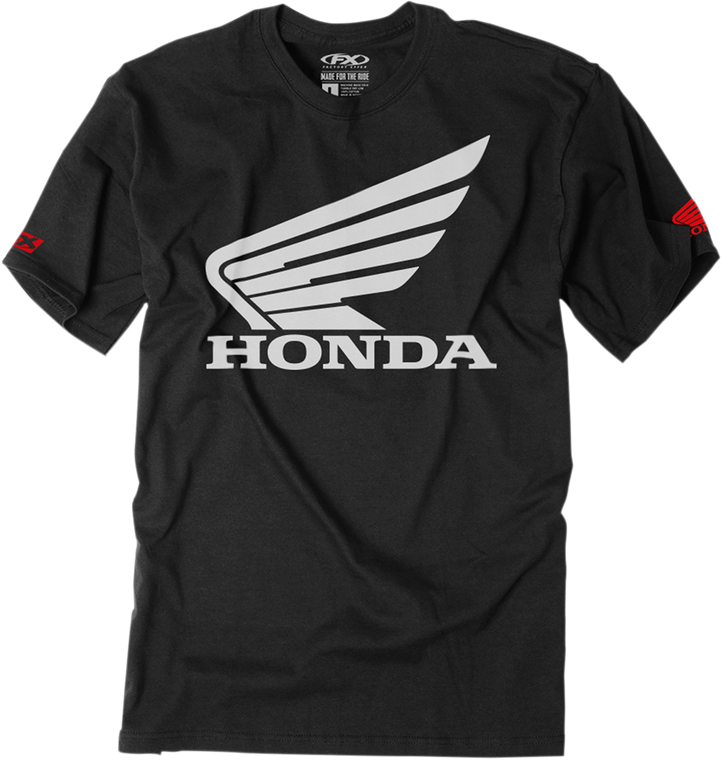 Factory Effex - Youth Honda Big Wing T-Shirt - Black - XL - Youth Honda Big Wing T-Shirt - 21-83326