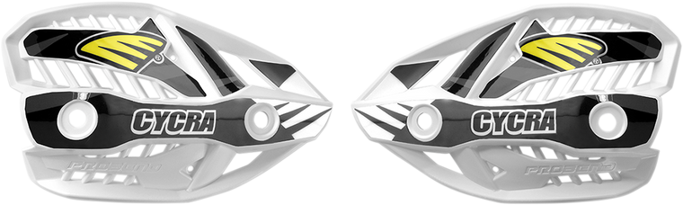 Cycra - Handshields - No Cover - Replacement - White - Replacement Probend CRM Handshields - 1CYC-1019-42