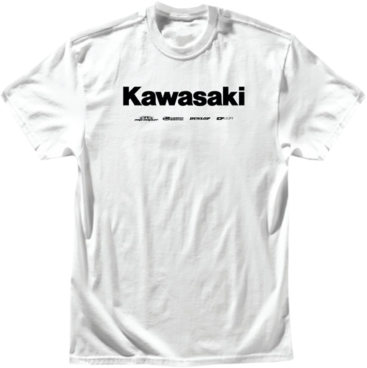 D'cor Visuals - Kawasaki Racing T-Shirt - White - 2XL - Kawasaki Racing T-Shirt - 80-120-5