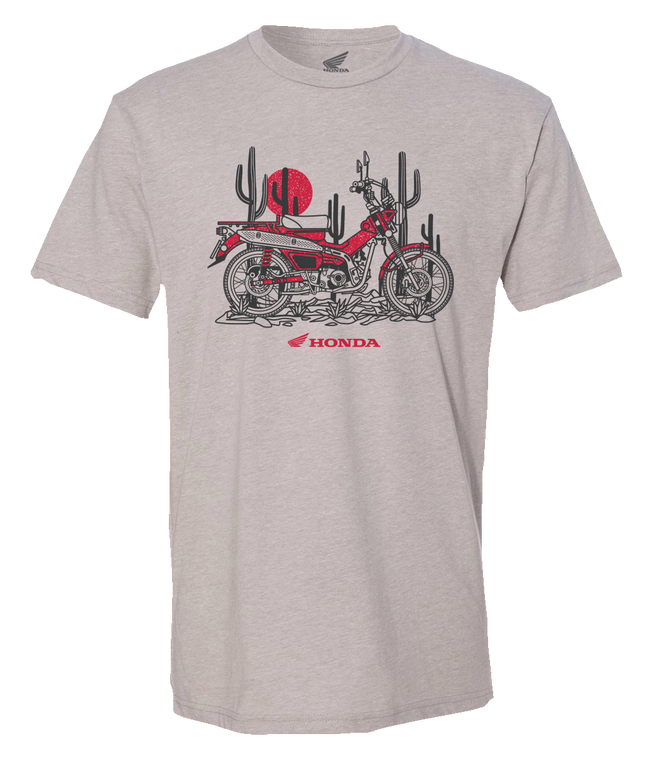 Honda Apparel - Honda Trail 125 T-Shirt - Gray - 2XL - Honda Trail 125 T-Shirt - NP21S-M2469-2X